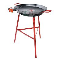 Set hořák L50 Paella 50 cm tři okruhy, stojan a pánev leštěná ocel 60 cm