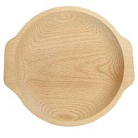 Malý kulatý dubový talíř